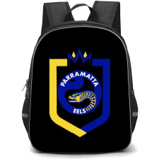 Parramatta Eels Rugby League Club Backpack School Bag StudentPack - Old Large Black Background
