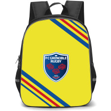 FC Grenoble Rugby Backpack School Bag StudentPack - Large Logo With Stripe