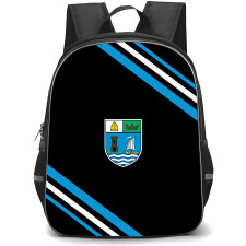 Monkstown Football Club Backpack School Bag StudentPack - Monkstown Football Club Large Logo With Stripe