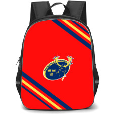 Munster Rugby Backpack School Bag StudentPack - Large Logo With Stripe