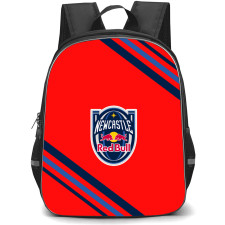 Newcastle Red Bulls Backpack School Bag StudentPack - Large Logo With Stripe