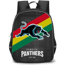 Penrith Panthers Rugby League Football Club Backpack School Bag StudentPack - Logo Red Yellow And Green Poster