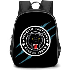 Penrith Panthers Rugby League Football Club Backpack School Bag StudentPack - Logo Scratch Black Background