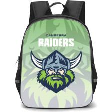Canberra Raiders Rugby League Club Backpack School Bag StudentPack - Logo Green Overlay Poster