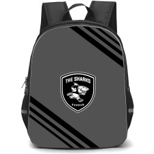 The Sharks Backpack School Bag StudentPack - Large Logo With Stripe