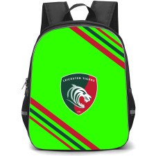 Leicester Tigers Backpack School Bag StudentPack - Large Logo With Stripe