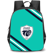 Toulouse Olympique XIII Backpack School Bag StudentPack - Large Logo With Stripe