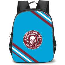 Wigan Warriors Rugby League Football Club Backpack School Bag StudentPack - Large Logo With Stripe
