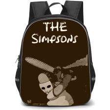 The Simpsons Backpack School Bag StudentPack - The Simpsons Chainsaw Series Poster