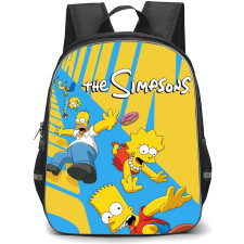 The Simpsons Backpack School Bag StudentPack - The Simpsons Characters Falling Skating Poster