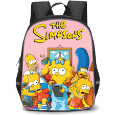 The Simpsons Backpack School Bag StudentPack - The Simpsons Characters Panic Portrait Poster