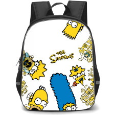 The Simpsons Backpack School Bag StudentPack - The Simpsons Characters Peeking Portrait Series Poster