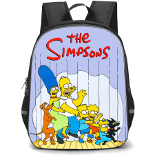 The Simpsons Backpack School Bag StudentPack - The Simpsons Characters Playing Stage Portrait Poster