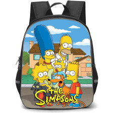 The Simpsons Backpack School Bag StudentPack - The Simpsons Characters Street Portrait Poster