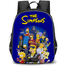 The Simpsons Backpack School Bag StudentPack - The Simpsons Different Characters Portrait Series Poster