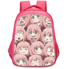 Spy X Family Anya Forger Backpack StudentPack - Anya Forger Emoji Avatar Pattern Art Poster