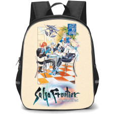 SaGa Frontier Backpack School Bag StudentPack - SaGa Frontier Characters Sitting Fierce Game Poster