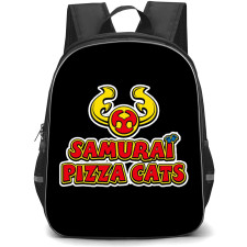 Samurai Pizza Cats Backpack School Bag StudentPack - Samurai Pizza Cats Logo Illustration Art Sticker