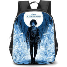 Edward Scissorhands Backpack StudentPack - Edward Scissorhands Portrait At Night Comic Art