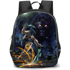 Shangri-La Frontier Sunraku Backpack StudentPack - Sunraku Vs Lycaon Fighting at Night