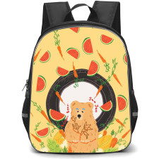 Shanghai Zoo Backpack School Bag StudentPack - Shanghai Zoo Little Socialite Happy Fluffball Poster