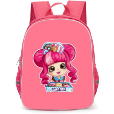 Shopkins Donatina Backpack School Bag StudentPack - Donatina Holding Donut Smiling Portrait Sticker