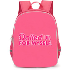 SkinnyDip Barbie Backpack School Bag StudentPack - Barbie x Skinnydip Dolled Up For Myself Pink Aesthetic Poster