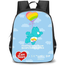 SkinnyDip Care Bears Backpack School Bag StudentPack - Care Bears x Skinnydip Floating Away From Responsibilities Blue Cloud Cute Poster