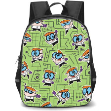 SkinnyDip Cartoon Network Backpack School Bag StudentPack - Cartoon Network x SkinnyDip Dexter Laboratory Retro Cartoon Pattern Poster