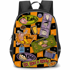 SkinnyDip Cartoon Network Backpack School Bag StudentPack - Cartoon Network x SkinnyDip Ed Edd N Eddy Retro Sticker Collage Poster