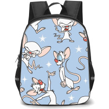 SkinnyDip Cartoon Network Backpack School Bag StudentPack - Cartoon Network x SkinnyDip Pinky And The Brain Character Pattern Retro Cartoon Poster