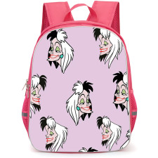 SkinnyDip Disney Backpack School Bag StudentPack - Disney x Skinnydip Cruella De Vil Villain Lavender Aesthetic Pattern Poster