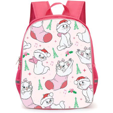 SkinnyDip Disney Backpack School Bag StudentPack - Disney x Skinnydip Marie Christmas Paris Pink Cute Pattern Poster
