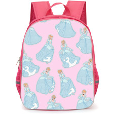 SkinnyDip Disney Princess Backpack School Bag StudentPack - Disney Princess x Skinnydip Cinderella Pink Glitter Pattern Poster