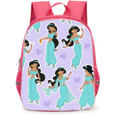 SkinnyDip Disney Princess Backpack School Bag StudentPack - Disney Princess x Skinnydip Jasmine Lavender Glitter Hearts Pattern Poster