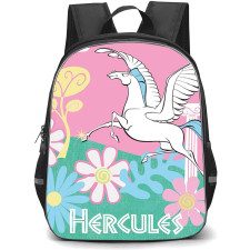 SkinnyDip Hercules Backpack School Bag StudentPack - Hercules x Skinnydip Pegasus Flower Garden Pastel Pink Aesthetic Poster
