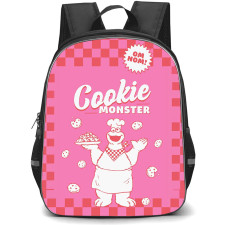 SkinnyDip Sesame Street Backpack School Bag StudentPack - Sesame Street x Skinnydip Cookie Monster Chef Cookies Pink Poster
