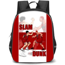 Slam Dunk Backpack StudentPack - Slam Dunk Sakuragi Hanamichi And Rukawa Kaede Anime Art Poster