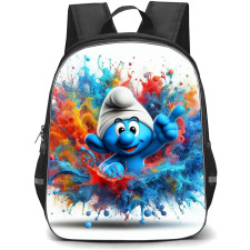 The Smurfs Backpack StudentPack - Smurf Watercolor Sticker Art
