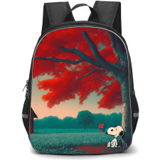 Snoopy School Backpack StudentPack - Sitting By The Tree