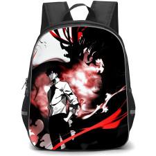 Solo Leveling Backpack StudentPack - Solo Leveling Sung JinWoo And Igris Black Red Anime Art