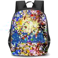 Sonic The Hedgehog School Backpack StudentPack - Characters Collage Sega