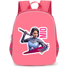 Split Fiction Mio Backpack School Bag StudentPack - Mio Holding Weapon Fierce Portrait Sticker