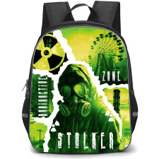 S.T.A.L.K.E.R. Backpack School Bag StudentPack - S.T.A.L.K.E.R. Radioactive Zone Collage Poster