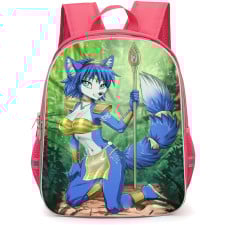 Star Fox Krystal Backpack StudentPack - Krystal Holding Staff In Forest
