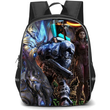 Starcraft Backpack School Bag StudentPack - Starcraft Characters Fierce Portrait Collage