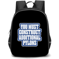 Starcraft Backpack School Bag StudentPack - Starcraft Construct Additional Pylons Phrase Sticker