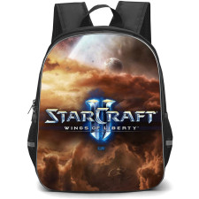 Starcraft Backpack School Bag StudentPack - Starcraft Wings Of Liberty Game Cover Art