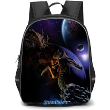 Starcraft Backpack School Bag StudentPack - Starcraft Zerg Brood War Poster