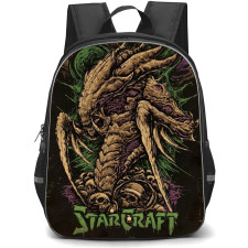 Starcraft Backpack School Bag StudentPack - Starcraft Zerg Comic Art Poster